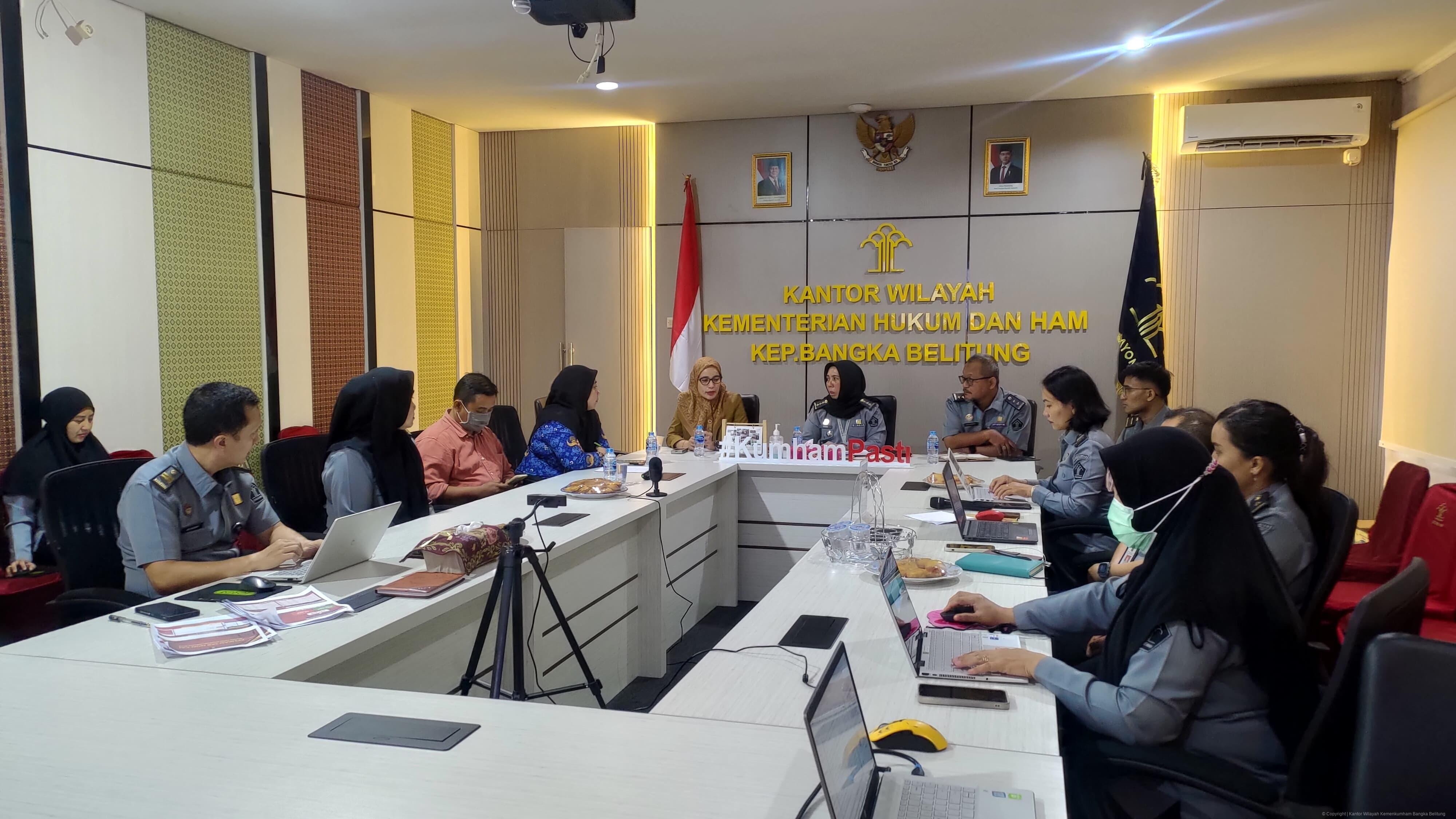 Kanwil Kemenkumham Babel Laksanakan Rapat Persiapan SKB Non CAT Seleksi CASN TA 2024