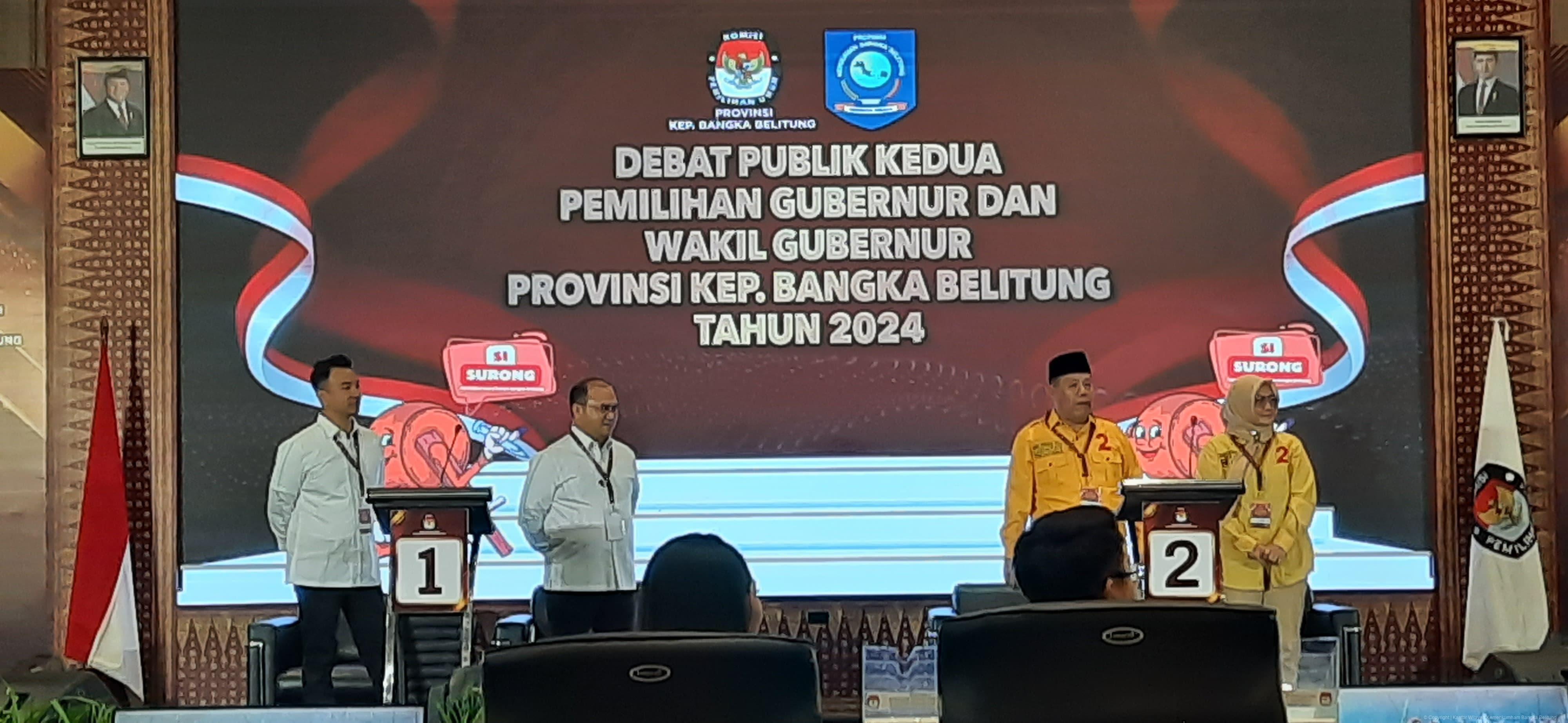 Kemenkumham Babel Hadiri Debat Terbuka Kedua Calon Gubernur Bangka Belitung